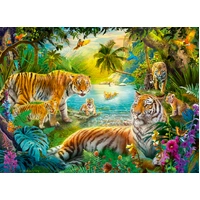 Ravensburger - Tiger Family in the Oasis Puzzle 500pc