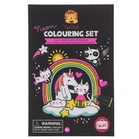 Tiger Tribe - Neon Colouring Set - Unicorns and Friends (DAMAGED BOX)