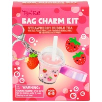 Tiger Tribe - Strawberry Bubble Tea Bag Charm Kit