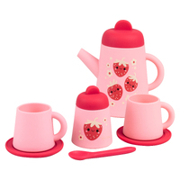 Tiger Tribe - Silicone Tea Set - Strawberry Patch (DAMAGED BOX)