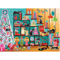 Cobble Hill - Christmas Cats Puzzle 1000pc