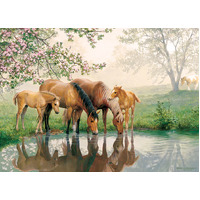 Cobble Hill - Horses Family Puzzle 350pc