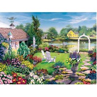 Cobble Hill - By the Pond Large Piece Puzzle 275pc
