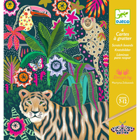 Djeco - Rococo Neon Jungle Scratch Cards