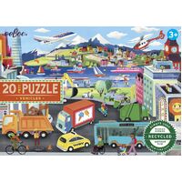 eeBoo - Vehicles Puzzle 20pc  (DAMAGED BOX)