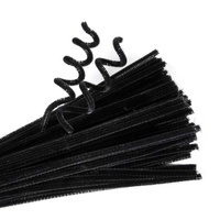 EC - Chenille Stems Black (100 pack)