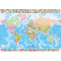 Educa - Political World Map Puzzle 1500pc