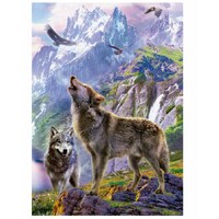 Educa - Wolves On The Rocks Puzzle 500pc