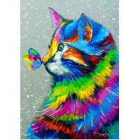 Enjoy - Bright Cat and Butterfly Puzzle 1000pc