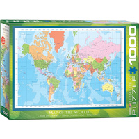 Eurographics - Modern Map of the World Puzzle 1000pc