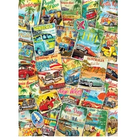 Eurographics - Vintage Travel Collage Puzzle 1000pc