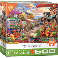 Eurographics - Main Street Market Large Piece Puzzle 500pc