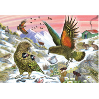 Holdson - Treasures of Aoteroa - Kea Treasures Large Piece Puzzle 300pc