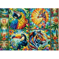 JaCaRou - Stained Glass Jungle Puzzle 1000pc