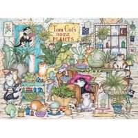 Ravensburger - Crazy Cats Tom Cat's House Plants Puzzle 500pc