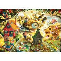 Ravensburger - Look Out Little Pigs! Puzzle 1000pc