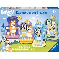 Ravensburger - Bluey 4 Large Shaped Puzzles (10, 12, 14, 16 Pieces)