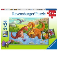 Ravensburger - Dinosaurs at Play Puzzle 2x24pc