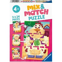 Ravensburger - My Farm Friends Mix & Match Puzzle 3x24pc