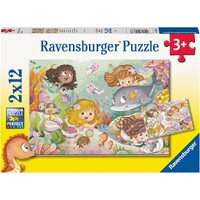 Ravensburger - Fairies and Mermaids Puzzle 2 x 12pc