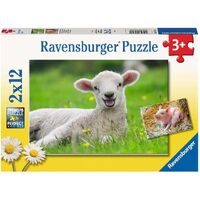 Ravensburger - Farm Animals Puzze 2x12pc