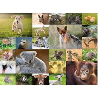 Ravensburger - Cute Animal Babies Puzzle 200pc