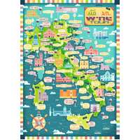 Ravensburger - Map of Italy - Wines Puzzle 1000pc