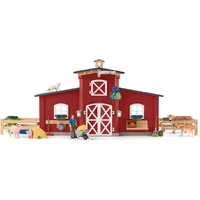 Schleich - Red Barn with Animals & Accessories 42606