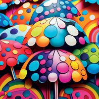 Yazz - Colourful Umbrella  Puzzle 1023pc