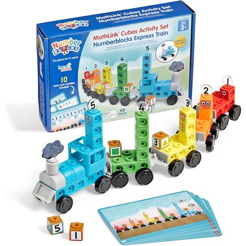 Hand2Mind - Mathlink Cubes Numberblocks Express Train Activity Set