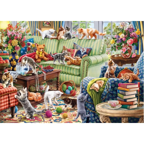 Anatolian - Kittens In The Living Room Puzzle 1500pc