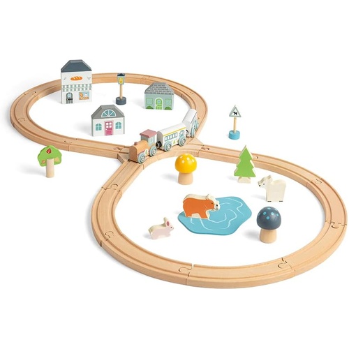 Bigjigs - Woodland Animal Train Set