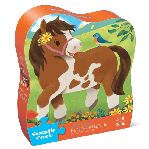 Crocodile Creek - Pretty Ponies Floor Puzzle 36pc