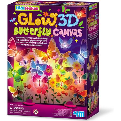 4M - 3D Glow Butterfly Canvas