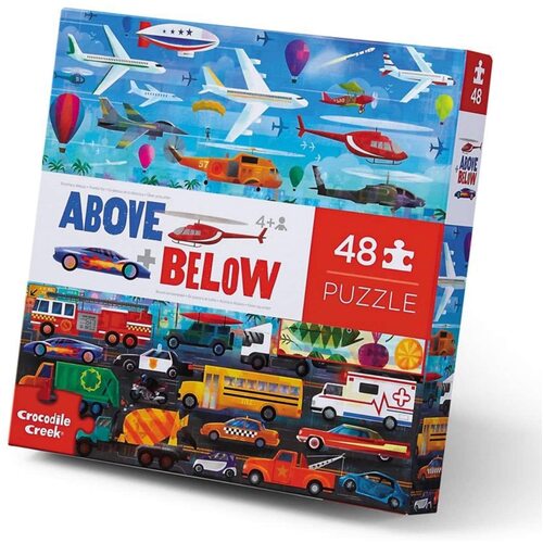 Crocodile Creek - Above & Below Things - That Go Puzzle 48pc (DAMAGED BOX)