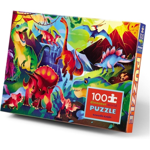 Crocodile Creek - Dinosaur World Holographic Puzzle 100pc