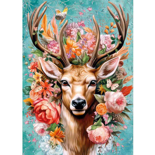 Cherry Pazzi - Flower Deer Puzzle 1000pc