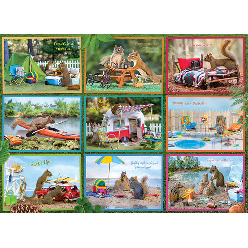 Cobble Hill - Squirrels On Vacation Puzzle 1000pc