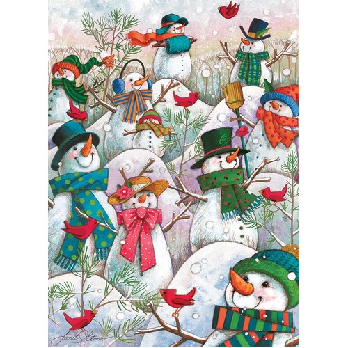 Cobble Hill - Hill of Snowmen Puzzle 500pc