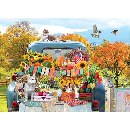 Cobble Hill - Country Truck In Autumn Puzzle 500pc