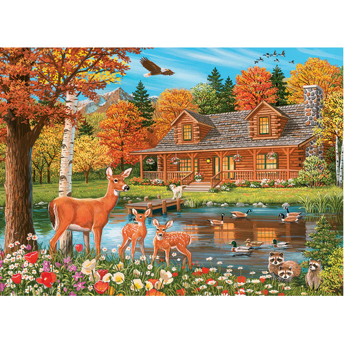 Cobble Hill - Cottage Pond Family Puzzle 350pc