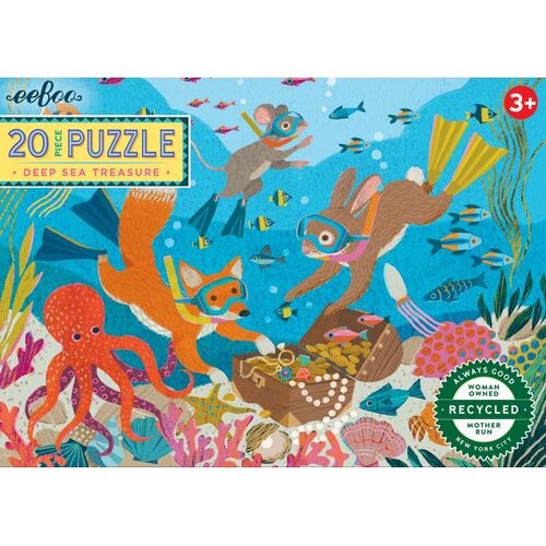 eeBoo - Deep Sea Treasure Puzzle 20pc