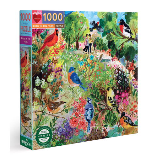 eeBoo - Birds in the Park Puzzle 1000pc (DAMAGED BOX)