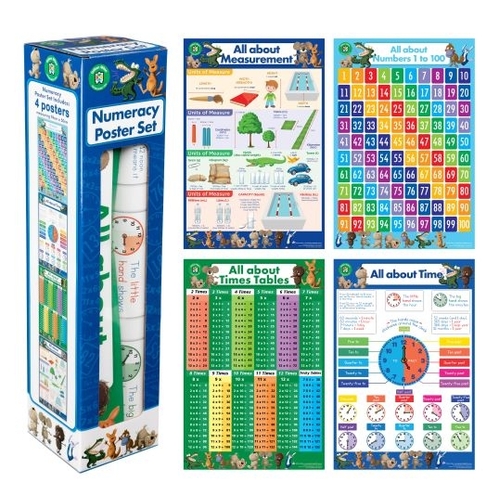 Gillian Miles - Numeracy Poster Set (set of 4) (DAMAGED BOX)