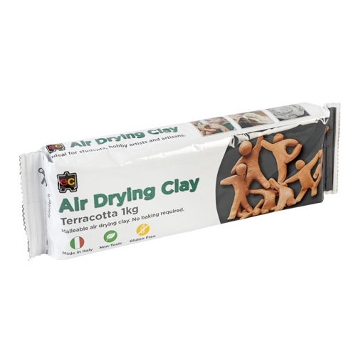 EC - Air Drying Clay Terracotta 1kg (STAINED PACKAGING)