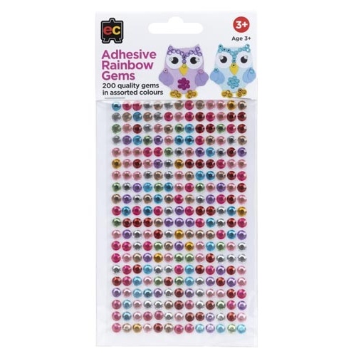 EC - Adhesive Rainbow Gems (set of 200)