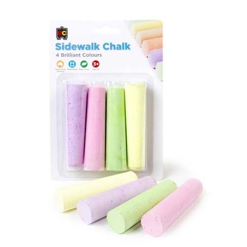 EC - Sidewalk Chalk Fluorescent (pack of 4) (BROKEN CHALK)