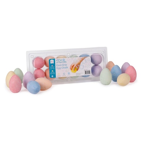 First Creations - Easi-Grip Egg Chalk (set of 12) (DAMAGED BOX)