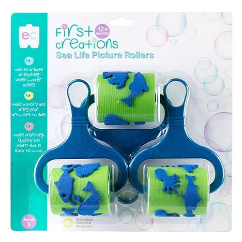 First Creations - Sea Life Picture Rollers (set of 3) (DAMAGED PACKAGING)