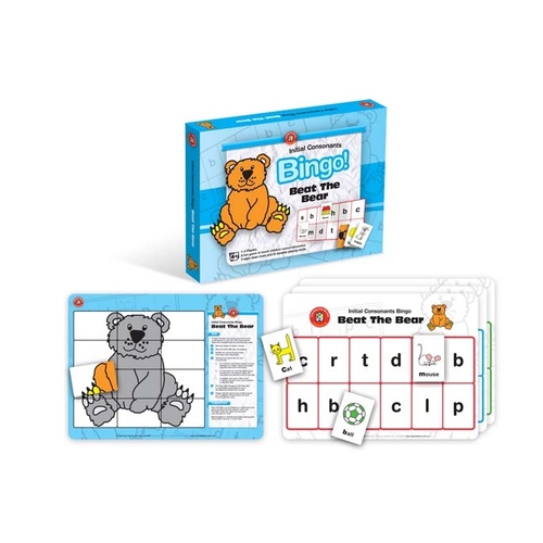 Learning Can Be Fun - Beat The Bear Bingo - Initial Consonants (DAMAGED BOX)